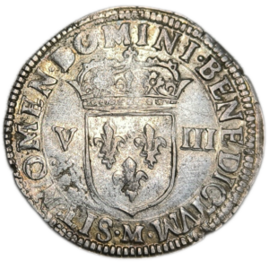 Henri IV, huitième d&rsquo;écu à la croix feuillue 1602 Toulouse