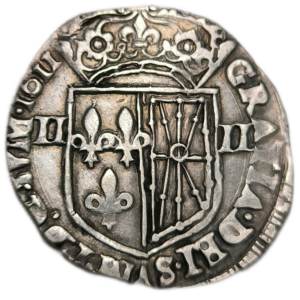 Louis XIII, quart d&rsquo;écu de Navarre 1611 Saint-Palais