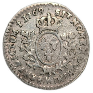 Louis XV, vingtième d&rsquo;écu au bandeau 1769 Metz