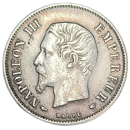 Napoléon III, 20 centimes tête nue 1854 Paris