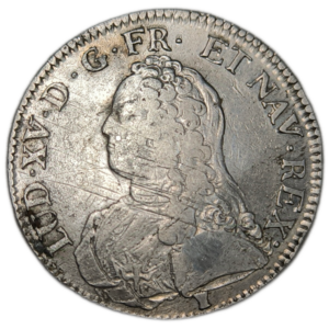 Louis XV, écu aux branches d’olivier 1731 Rennes