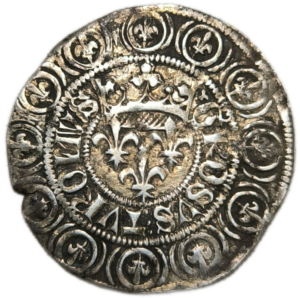 Charles VI, gros aux lis sous une couronne Paris