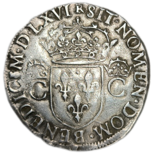 Charles IX, teston, 2ème type 1566 Toulouse