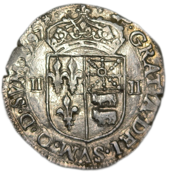 Henri IV, quart d'écu de Béarn 1597 Morlaàs
