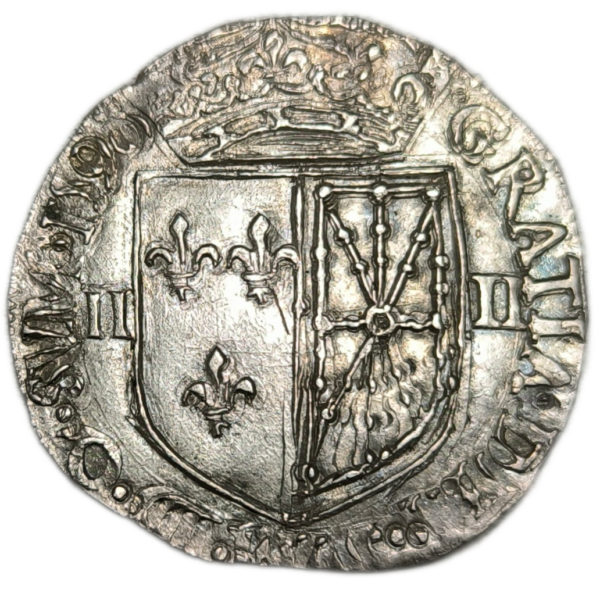 Henri IV, quart d'écu de Navarre 1598 Saint-Palais