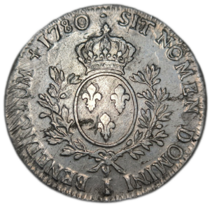 Louis XVI, écu aux branches d&rsquo;olivier 1780 Limoges