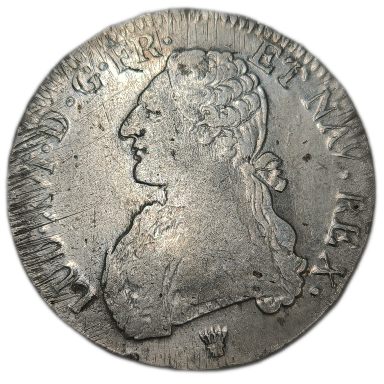 Louis XVI, écu aux branches d'olivier 1780 Limoges