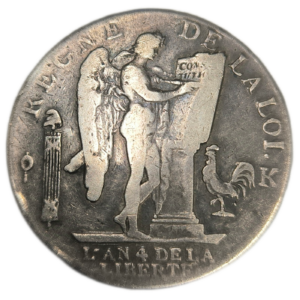 Constitution, écu de 6 livres François 1792 Bordeaux