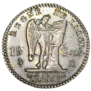 Constitution, 15 sols François 1791 Paris