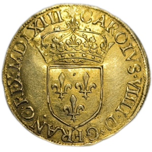 Charles IX, écu d’or au soleil 1563 Paris