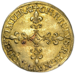 Charles IX, écu d&rsquo;or au soleil 1563 Paris