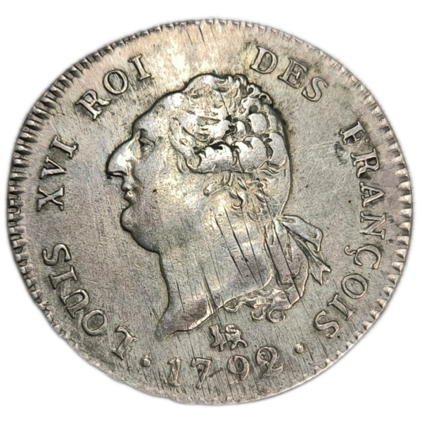 Constitution, 30 sols au génie, type François 1792 Paris
