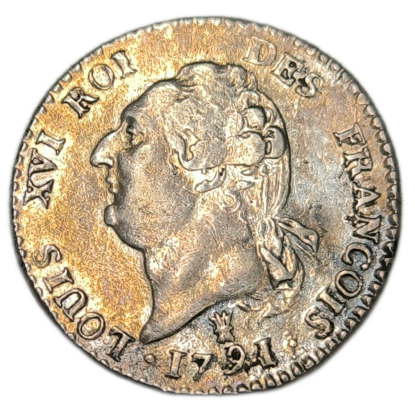 Constitution, 15 sols au génie, type François 1791 Limoges