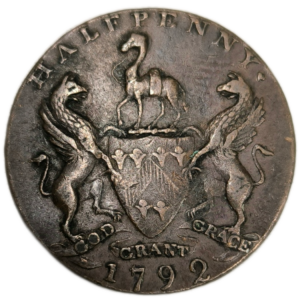 Jeton, Royaume-Uni, 1/2 penny, East India House 1792