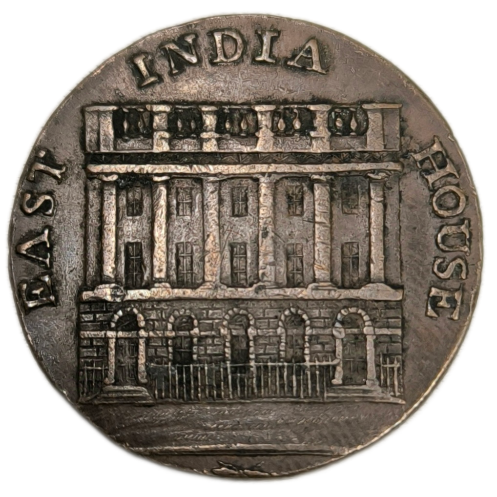 Jeton, Royaume-Uni, 1/2 penny, East India House 1792