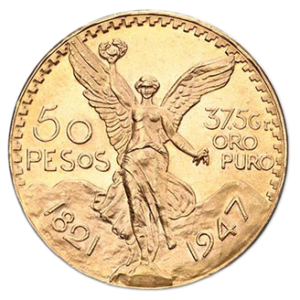 Investissement 50 pesos or