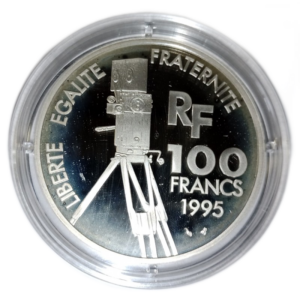 Monnaie de Paris, centenaire du cinéma, 100 francs Gérard Philipe, BE 1995