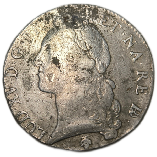 Louis XV, écu de Béarn au bandeau 1742 Pau
