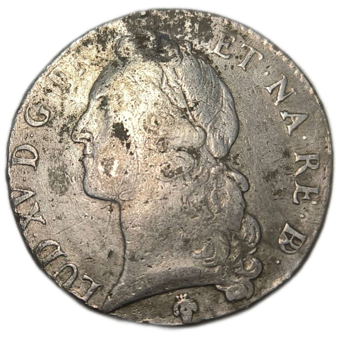 Louis XV, écu de Béarn au bandeau 1742 Pau