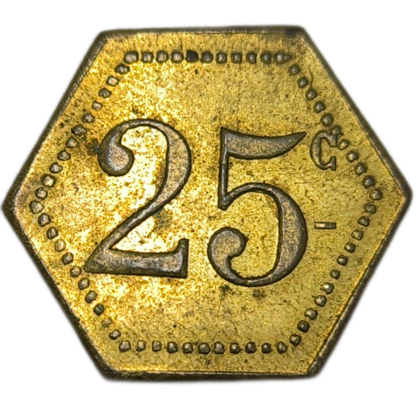 Jeton, Trianon d'Angers, 25 centimes