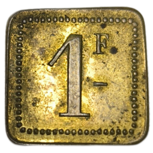 Jeton, Trianon d&rsquo;Angers, 1 franc