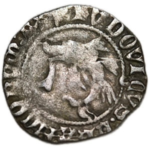 Louis XI, liard au dauphin Angers