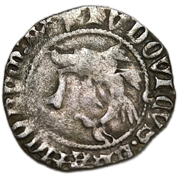 Louis XI, liard au dauphin Angers