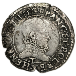 Henri III, quart de franc au col fraisé 1578 Nantes