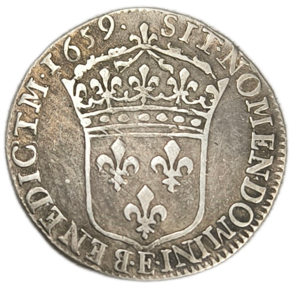 Louis XIV, douzième d'écu à la mèche longue 1659 Tours