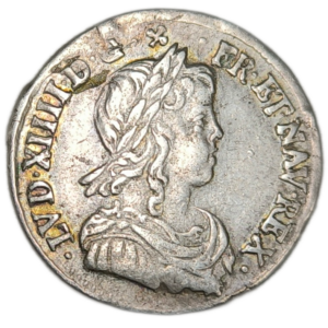 Louis XIV, douzième d’écu à la mèche longue 1659 Montpellier