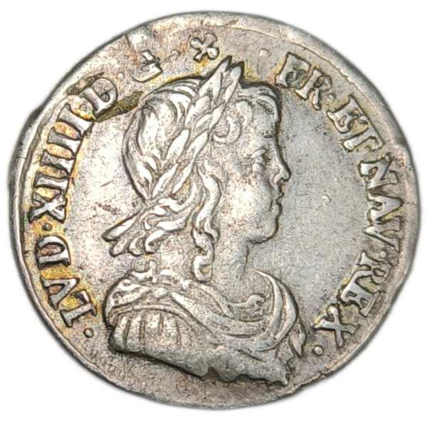 Louis XIV, douzième d'écu à la mèche longue 1659 Montpellier