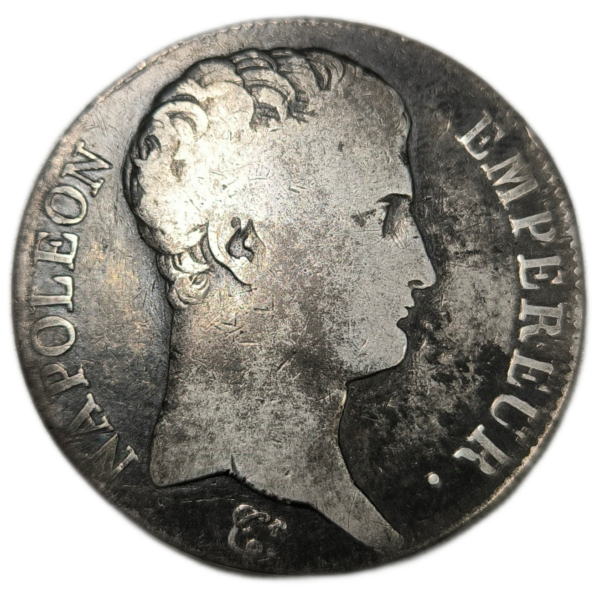Napoléon 1er, 5 francs Napoléon empereur 1807 Bayonne