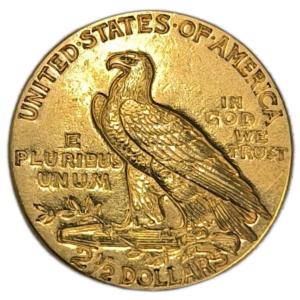 Etats-Unis d&rsquo;Amérique, 2,5 dollars tête d&rsquo;indien 1915 Philadelphie