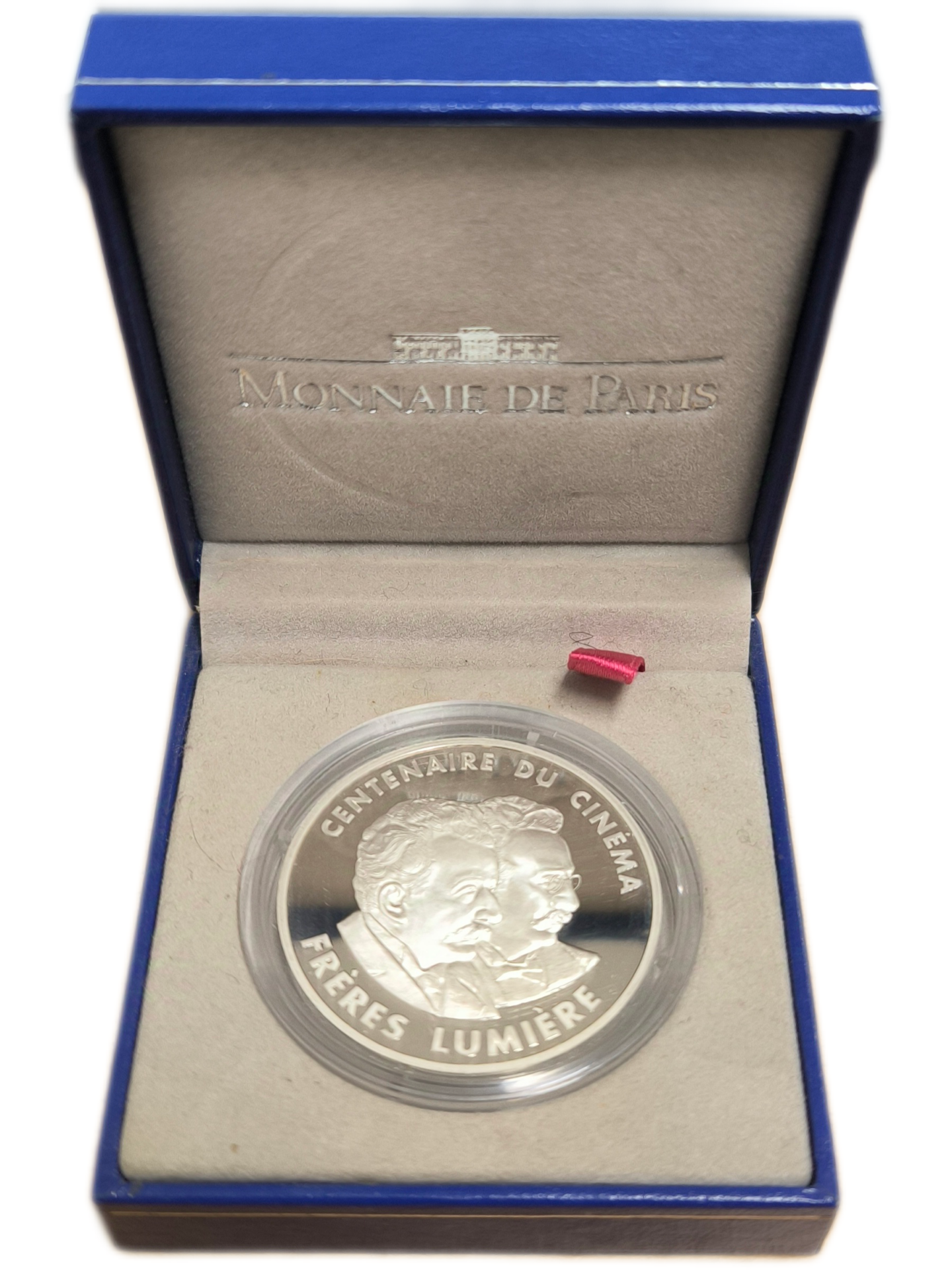 Monnaie de Paris, centenaire du cinéma, 100 francs frères Lumière, BE 1995