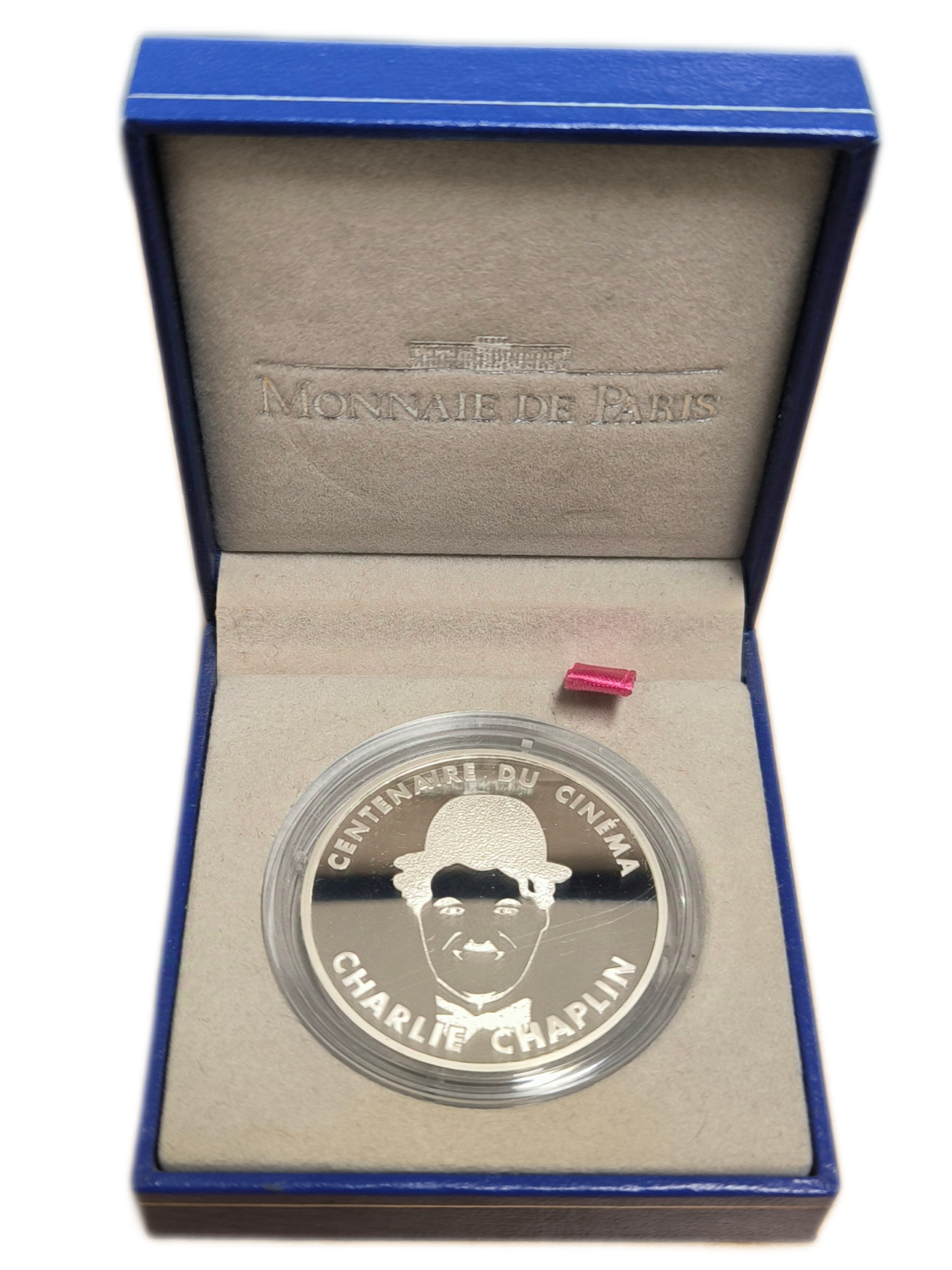 Monnaie de Paris, centenaire du cinéma, 100 francs Charlie Chaplin, BE 1995
