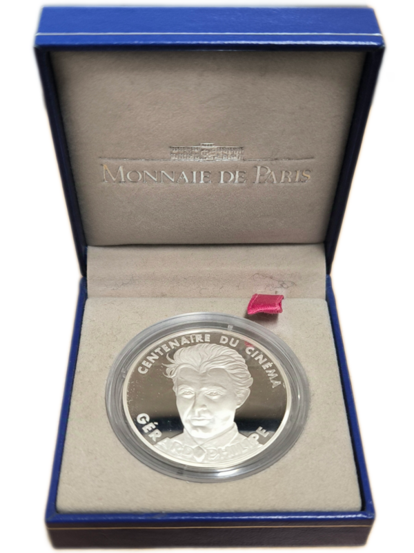 Monnaie de Paris, centenaire du cinéma, 100 francs Gérard Philipe, BE 1995