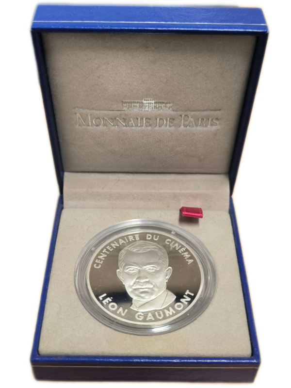 Monnaie de Paris, centenaire du cinéma, 100 francs Léon Gaumont, BE 1995