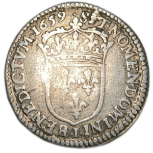 Louis XIV, douzième d’écu à la mèche longue 1659 Limoges