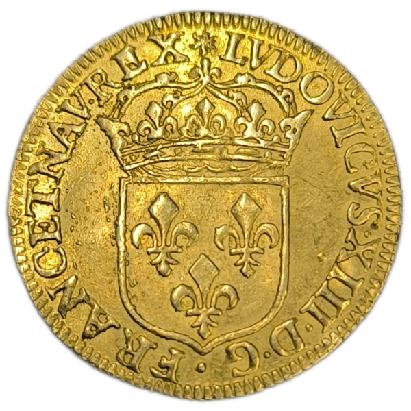 Louis XIII, écu d'or 1642 Paris