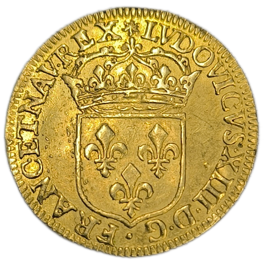 Louis XIII, écu d'or 1642 Paris