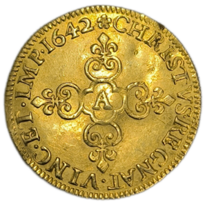 Louis XIII, écu d&rsquo;or 1642 Paris