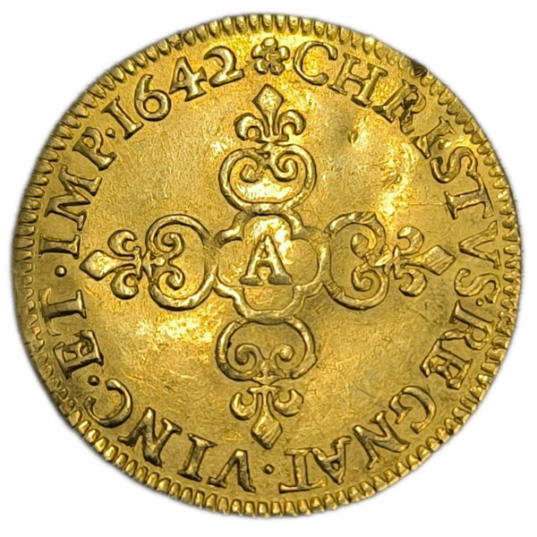 Louis XIII, écu d'or 1642 Paris