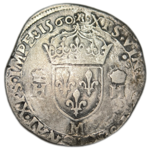 Henri II, teston à la tête nue, 1er type 1560 Toulouse