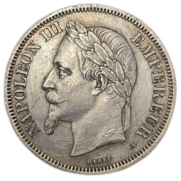 Napoléon III, 2 francs tête laurée 1868 Paris