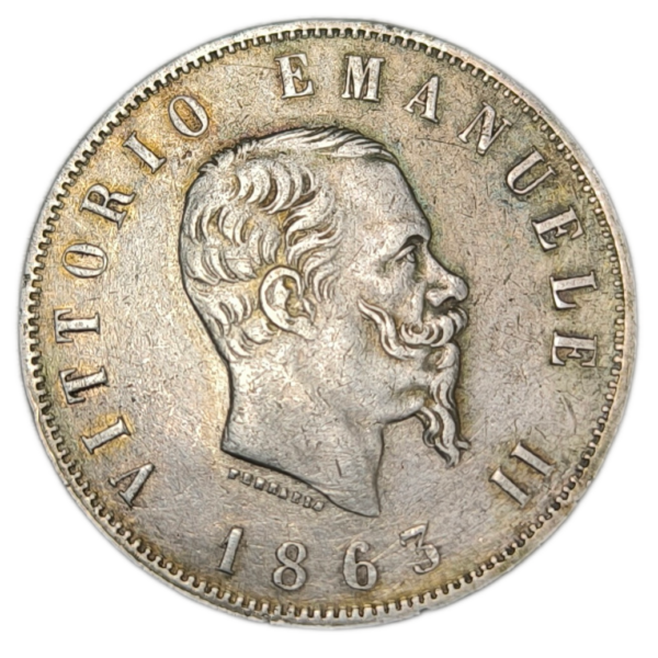 Victor-Emmanuel II, 2 lire 1863 Naples