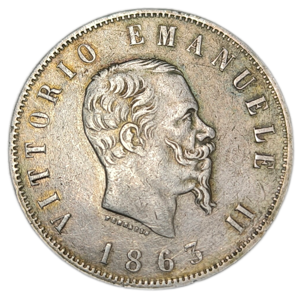 Victor-Emmanuel II, 2 lire 1863 Naples