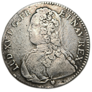 Louis XV, demi-écu aux branches d’olivier 1728 Poitiers