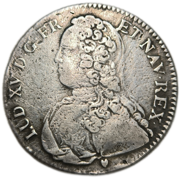Louis XV, demi-écu aux branches d'olivier 1728 Poitiers