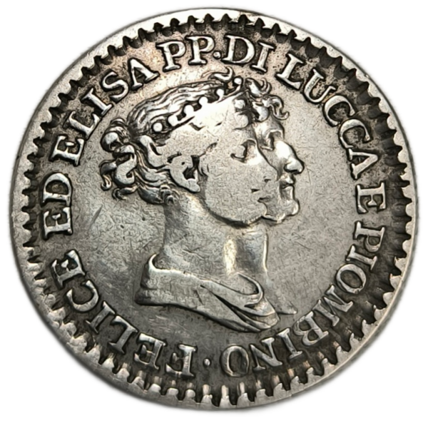 Lucques et Piombino, 1 franco Elisa et Félix Bacciochi 1808 Florence