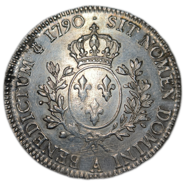 Louis XVI, écu aux branches d'olivier 1790 Paris